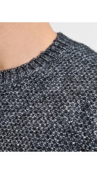 Ανδρικό Πλεκτό Jack & Jones JPRLAWilson Knit Crew Neck STYD 12286140 Night Sky Melange