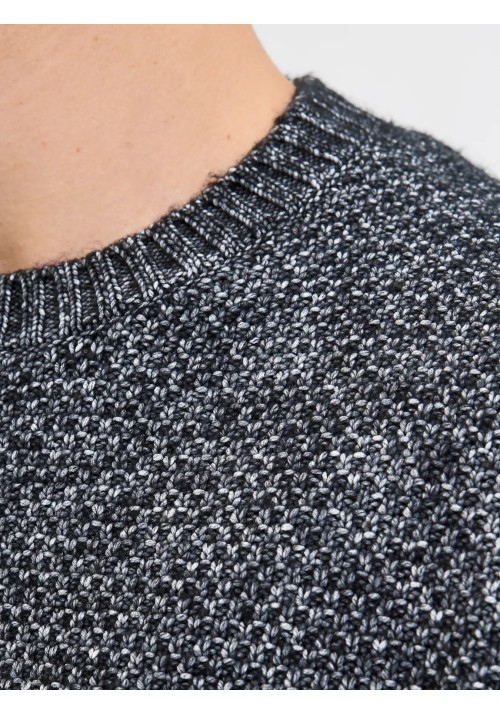 Ανδρικό Πλεκτό Jack & Jones JPRLAWilson Knit Crew Neck STYD 12286140 Night Sky Melange