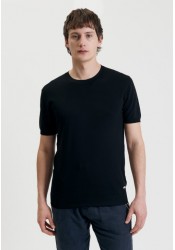 Ανδρικό T-Shirt Πλεκτό Gianni lupo GL510S-S24-SS24 Μαύρο