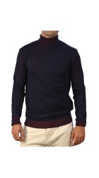 Ανδρικό Πουλόβερ Ζιβάγκο Hamaki-Ho M13048H Dolcevita Μπορντό