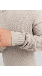Ανδρικό  Πουλόβερ Πλεκτό Jorrib Knit Crew Neck  Jack & Jones 12241216 Μπεζ