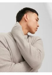 Ανδρικό  Πουλόβερ Πλεκτό Jorrib Knit Crew Neck  Jack & Jones 12241216 Μπεζ