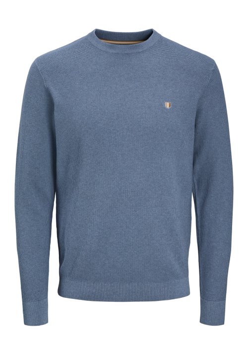 Ανδρικό Βαμβακερό Πλεκτό Jack & Jones JPRBlurony Knit Crew Neck 12259684 Sargasso Sea