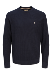 Ανδρικό Πλεκτό Βαμβακερό Jack & Jones JPRBlurony Knit Crew Neck 12259684 Maritime Blue