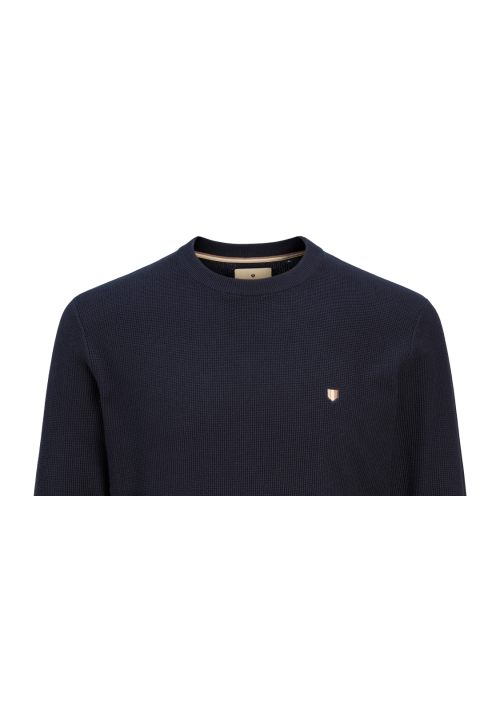 Ανδρικό Πλεκτό Βαμβακερό Jack & Jones JPRBlurony Knit Crew Neck 12259684 Maritime Blue