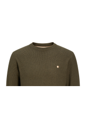 Ανδρικό Βαμβακερό Πλεκτό Jack & Jones JPRBlurony Knit Crew Neck 12259684 Olive Night