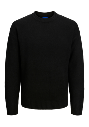 Ανδρικό Πλεκτό Jack & Jones Jrollie Knit Crew Neck SN 12215468 Μαύρο