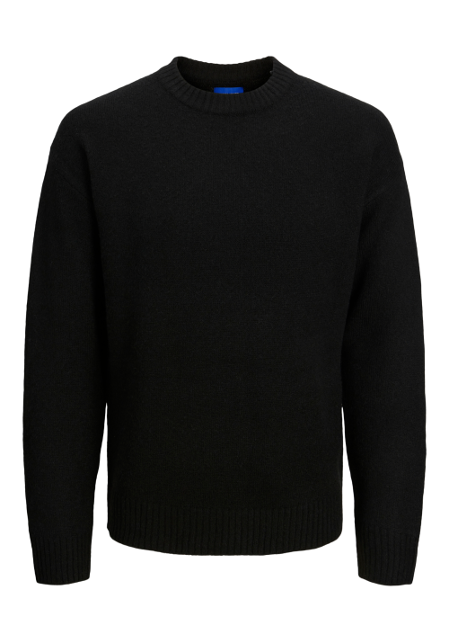 Ανδρικό Πλεκτό Jack & Jones Jrollie Knit Crew Neck SN 12215468 Μαύρο