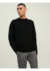 Ανδρικό Πλεκτό Jack & Jones Jrollie Knit Crew Neck SN 12215468 Μαύρο