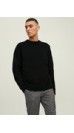 Ανδρικό Πλεκτό Jack & Jones Jrollie Knit Crew Neck SN 12215468 Μαύρο