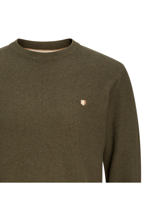 Ανδρικό Βαμβακερό Πλεκτό Jack & Jones JPRBlurony Knit Crew Neck 12259684 Olive Night