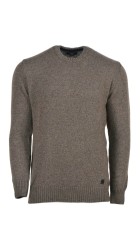 Ανδρικό Πουλόβερ Πλεκτό Μάλλινο Harvest 2428-10 Καφέ