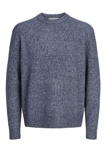 Ανδρικό Πουλόβερ Πλεκτό Jack & Jones Jorfredetiksberg Ollie Knit Crew Neck 12300465 Crown Blue Melange Ανδρικό Πουλόβερ Πλεκτό Jack & Jones Jorfredetiksberg Ollie Knit Crew Neck 12300465 Crown Blue Melange