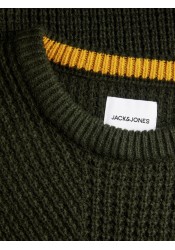 Ανδρική Μπλούζα Πλεκτή Jack & Jones 12225442 Λαδί