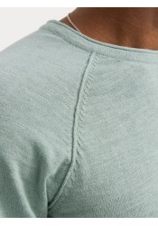 Ανδρικό Πλεκτό Βαμβακερό Jack & Jones JJebreeze Knit Crew Neck 12269654 Iceberg Green Ανδρικό Πλεκτό Βαμβακερό Jack & Jones JJebreeze Knit Crew Neck 12269654 Iceberg Green