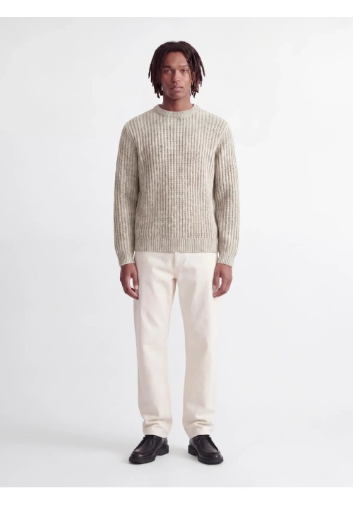Ανδρικό Πουλόβερ Πλεκτό Jack & Jones JJJAxon Knit Crew Neck 12306928 Sea Salt Twisted Mulch Ανδρικό Πουλόβερ Πλεκτό Jack & Jones JJJAxon Knit Crew Neck 12306928 Sea Salt Twisted Mulch