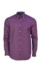 Ανδρικό Πουκάμισο Boston 1078-7 Καρό Κόκκινο