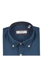 Ανδρικό Πουκάμισο Boston 1078-8 Καρό Πράσινο