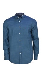 Ανδρικό Πουκάμισο Boston 1078-8 Καρό Πράσινο