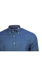 Ανδρικό Πουκάμισο Boston 1078-8 Καρό Πράσινο