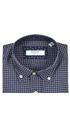 Ανδρικό Πουκάμισο Boston 1078-9 Καρό Μπλε
