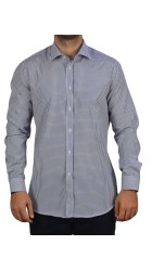 Ανδρικό Πουκάμισο Boston 201.1 Καρό Λευκό