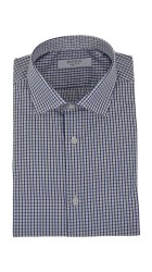 Ανδρικό Πουκάμισο Boston 201.1 Καρό Λευκό