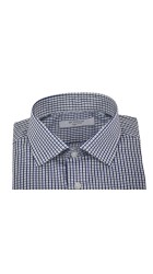 Ανδρικό Πουκάμισο Boston 201.1 Καρό Λευκό