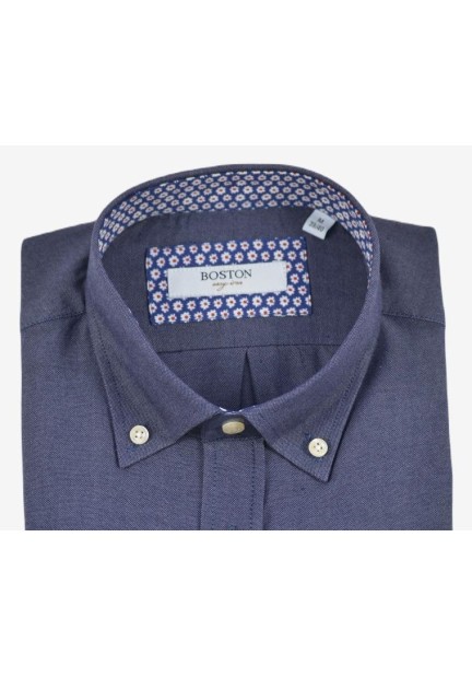 Ανδρικό Πουκάμισο Boston 2230-37 Μπλε Ανδρικό Πουκάμισο Boston 2230-37 Μπλε