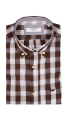 Ανδρικό Πουκάμισο Boston 500-1-1 Καφέ