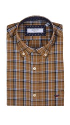 Ανδρικό Πουκάμισο Boston 60213-3 Καρό Καφέ Ανδρικό Πουκάμισο Boston 60213-3 Καρό Καφέ