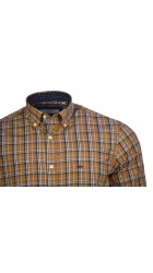 Ανδρικό Πουκάμισο Boston 60213-3 Καρό Καφέ Ανδρικό Πουκάμισο Boston 60213-3 Καρό Καφέ