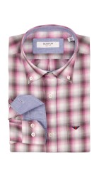 Ανδρικό Πουκάμισο Boston 607-1 Ροζ-Γκρι