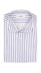 Ανδρικό Πουκάμισο Ριγέ Boston 607-5 Ασπρό