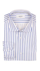 Ανδρικό Πουκάμισο Ριγέ Boston 607-5 Ασπρό