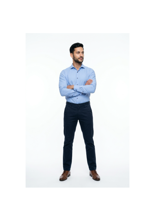 Ανδρικό Πουκάμισο Boston 9502-455.5 Γαλάζιο