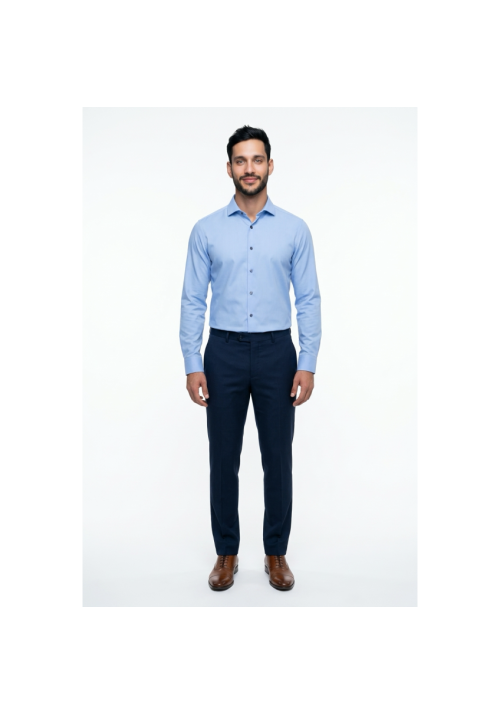 Ανδρικό Πουκάμισο Boston 9502-455.5 Γαλάζιο