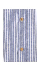 Ανδρικό Πουκάμισο Λινό Mao Boston Lion 2 Ριγέ Γαλάζιο