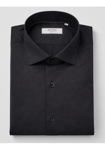 Ανδρικό Πουκάμισο Ελαστικό Boston 9001-200 Μαύρο