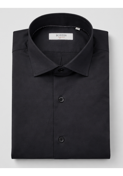 Ανδρικό Πουκάμισο Ελαστικό Boston 9001-200 Μαύρο