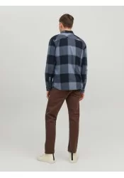 Ανδρικό Πουκάμισο Jack & Jones 12215467 Καρό Μπλε Ανδρικό Πουκάμισο Jack & Jones 12215467 Καρό Μπλε
