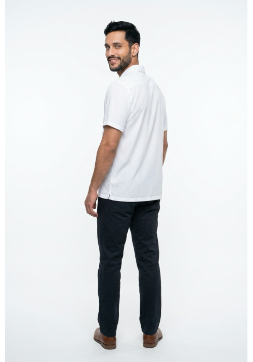 Ανδρικό Πουκάμιοσο Λινο Boston 1199-1 Λευκό