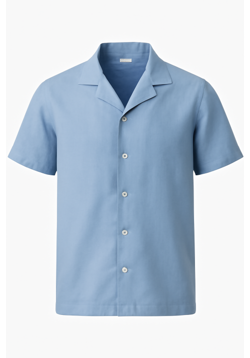 Ανδρικό Πουκάμισο Λινό Boston 119-2 Γαλάζιο