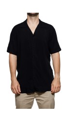 Ανδρικό Πουκάμισο Boston 100-25 Μαύρο