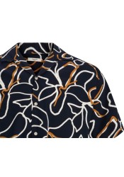 Ανδρικό Πουκάμισο Jack & Jones Jprbladrew Print Resort Shirt S/S LN 12279789 Night Sky Ανδρικό Πουκάμισο Jack & Jones Jprbladrew Print Resort Shirt S/S LN 12279789 Night Sky