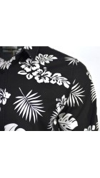 Ανδρικό Πουκάμισο Floral Eight2nine 24000 Μαύρο