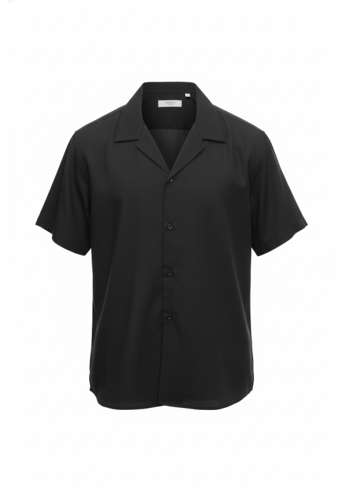 Ανδρικο Πουκάμισο Λινό Boston 119-99 Μαύρο