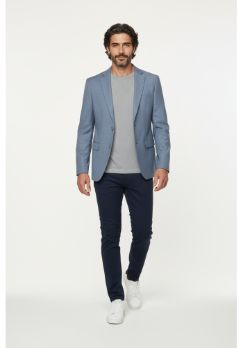 Ανδρικό Σακάκι Boston 2902-3 Σιέλ-Γκρί