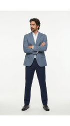 Ανδρικό Σακάκι Boston 2902-3 Σιέλ-Γκρί