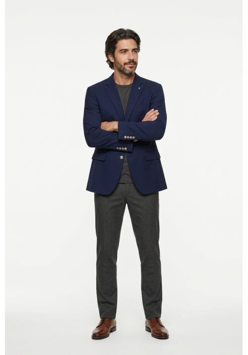 Ανδρικό Σακάκι Boston Blazer 7105-6 Μπλέ